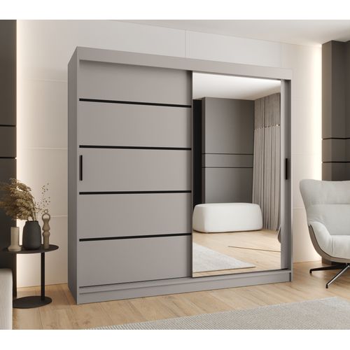 Armoire à Portes Coulissantes Rubino V2 200/200/62 2 Portes (cachemire)