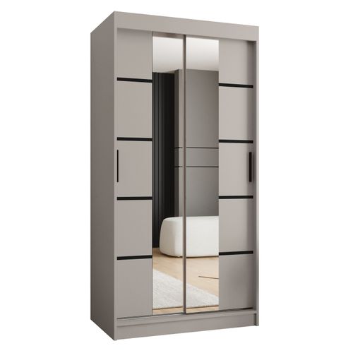 Armoire à Portes Coulissantes Rubino V4 200/100/62 2 Portes (cachemire)