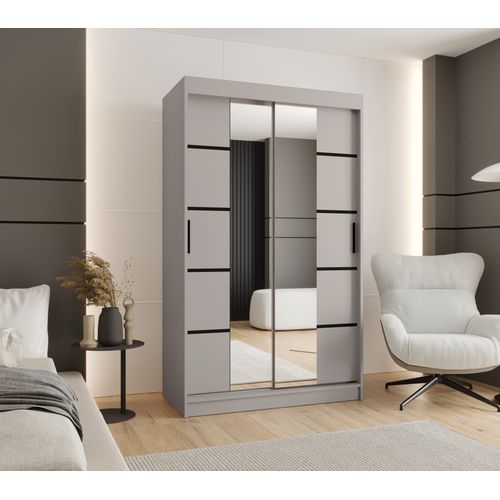 Armoire à Portes Coulissantes Rubino V4 200/120/62 2 Portes(cachemire)