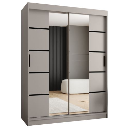 Armoire à Portes Coulissantes Rubino V4 200/150/62 2 Portes (cachemire)