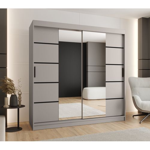 Armoire à Portes Coulissantes Rubino V4 200x200x62 Cm 2 Portes (cachemire)