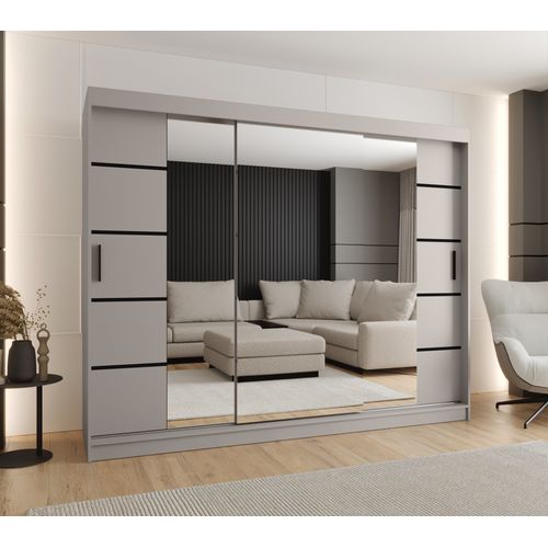 Armoire à Portes Coulissantes Rubino V4 200/250/62 3 Portes (cachemire)