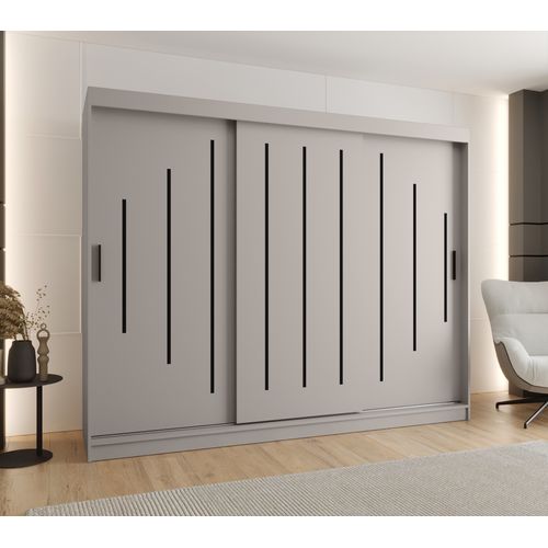 Armoire à Portes Coulissantes Rubino Y 200/250/62 3 Portes (cachemire)