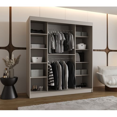 Armoire à Portes Coulissantes Rubino Y1 200/180/62 2 Portes (cachemire)