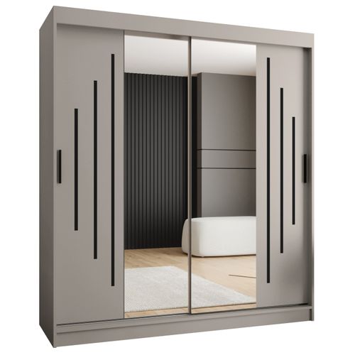 Armoire à Portes Coulissantes Rubino Y1 200/180/62 2 Portes (cachemire)