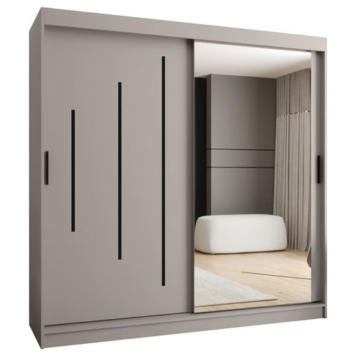 Armoire à Portes Coulissantes Rubino Y2 200/200/62 2 Portes (cachemire)