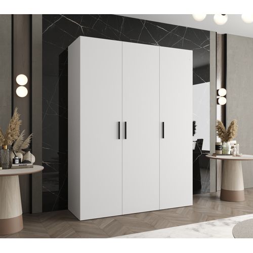 Armoire Bari 1 à Portes Battantes 202/150/52 3 Portes (blanc)