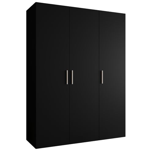 Armoire Bari 1 à Portes Battantes 202/150/52 3 Portes (noir)