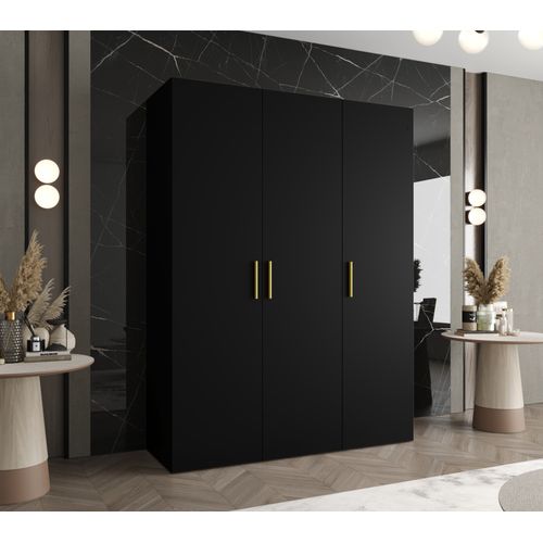 Armoire Bari 1 à Portes Battantes 202/150/52 3 Portes (noir)