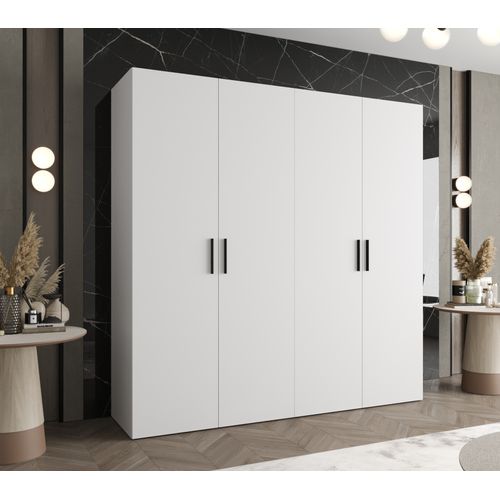 Armoire Bari 1 à Portes Battantes 202/200/52 4 Portes (blanc)