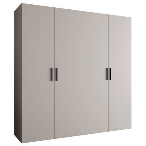 Armoire Bari 1 à Portes Battantes 202/200/52 4 Portes (cachemire)