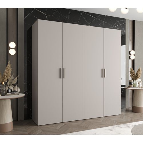 Armoire Bari 1 à Portes Battantes 202/200/52 4 Portes (cachemire)