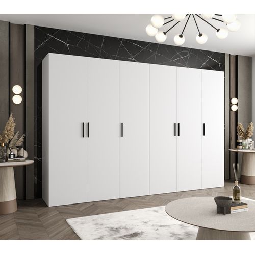 Armoire Bari 1 à Portes Battantes 202/300/52 6 Portes (blanc)