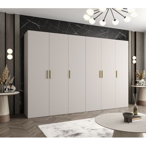 Armoire Bari 1 à Portes Battantes 202/300/52 6 Portes (cachemire)