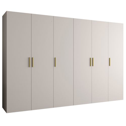 Armoire Bari 1 à Portes Battantes 202/300/52 6 Portes (cachemire)