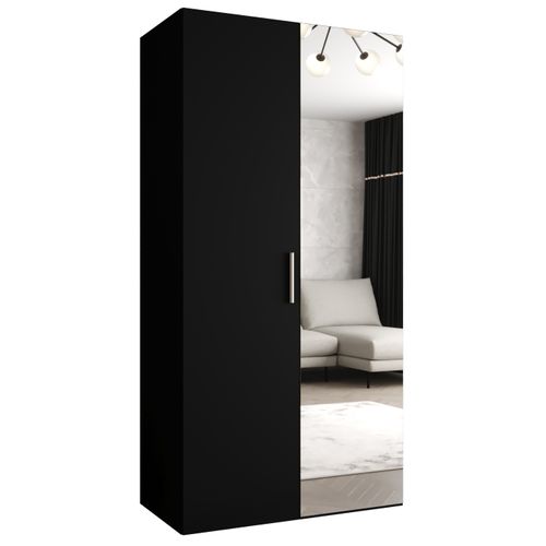 Armoire Bari 2 à Portes Battantes 202/100/52 2 Portes (noir)