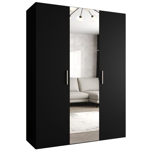 Armoire Bari 2 à Portes Battantes 202/150/52 3 Portes (noir)