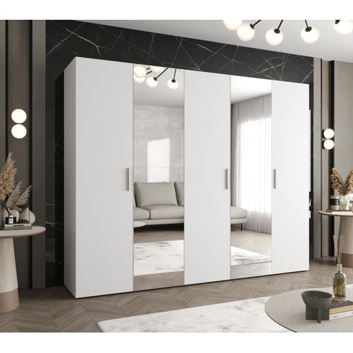 Armoire Bari 2 à Portes Battantes 202/250/52 5 Portes (blanc)