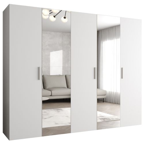 Armoire Bari 2 à Portes Battantes 202/250/52 5 Portes (blanc)