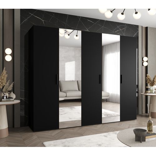 Armoire Bari 2 à Portes Battantes 202/250/52 5 Portes (noir)