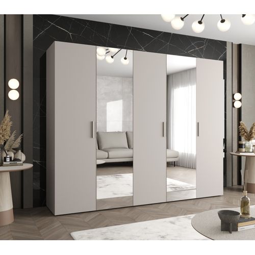 Armoire Bari 2 à Portes Battantes 202/250/52 5 Portes (cachemire)