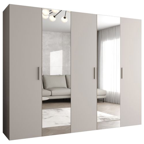 Armoire Bari 2 à Portes Battantes 202/250/52 5 Portes (cachemire)