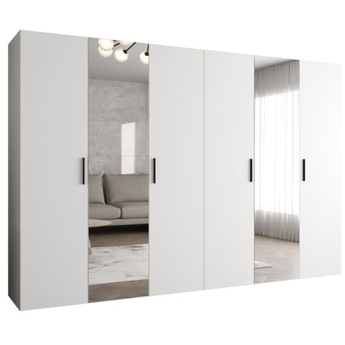 Armoire Bari 2 à Portes Battantes 202/300/52 6 Portes (blanc)