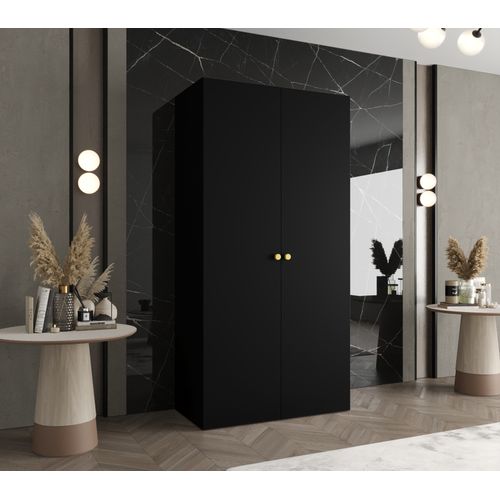 Armoire à Portes Battantes Parma 1 202/100/52 2 Portes (noir)