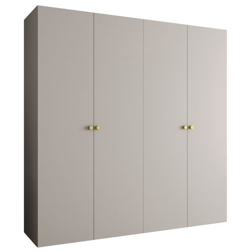 Armoire à Portes Battantes Parma 1 202/200/52 4 Portes (cachemire)