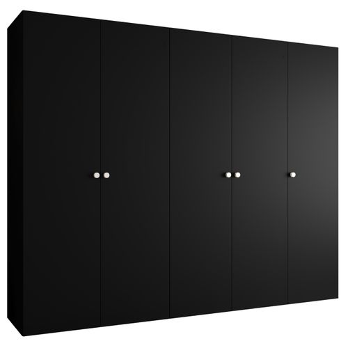 Armoire à Portes Battantes Parma 1 202/250/52 5 Portes (noir)
