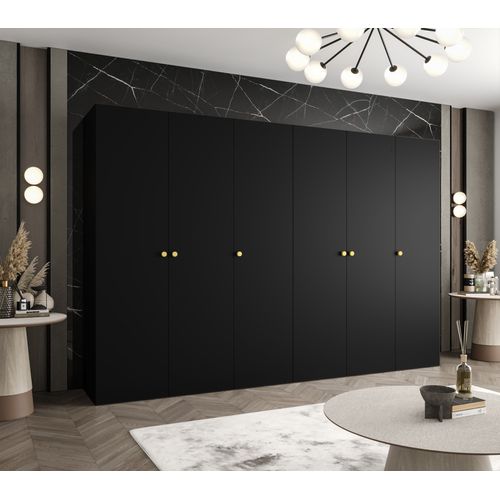 Armoire à Portes Battantes Parma 1 202/300/52 6 Portes (noir)