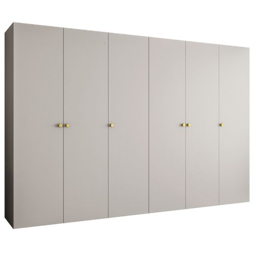Armoire à Portes Battantes Parma 1 202/300/52 6 Portes (cachemire)