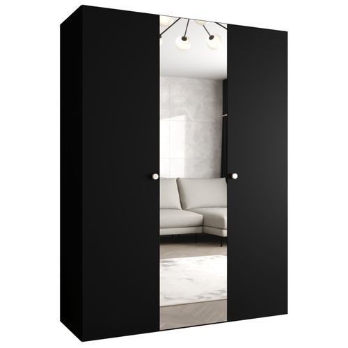 Armoire Parma 2 à Portes Battantes 202/150/52 3 Portes (noir)