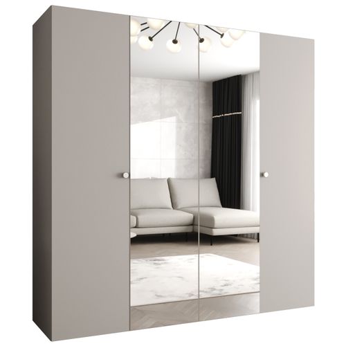 Armoire Parma 2 à Portes Battantes 202/200/52 4 Portes (cachemire)