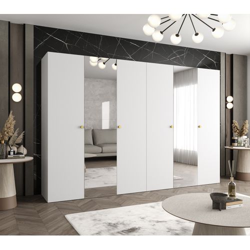 Armoire Parma 2 à Portes Battantes 202/300/52 6 Portes (blanc)