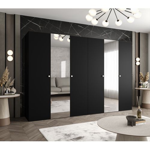 Armoire Parma 2 à Portes Battantes 202/300/52 6 Portes (noir)