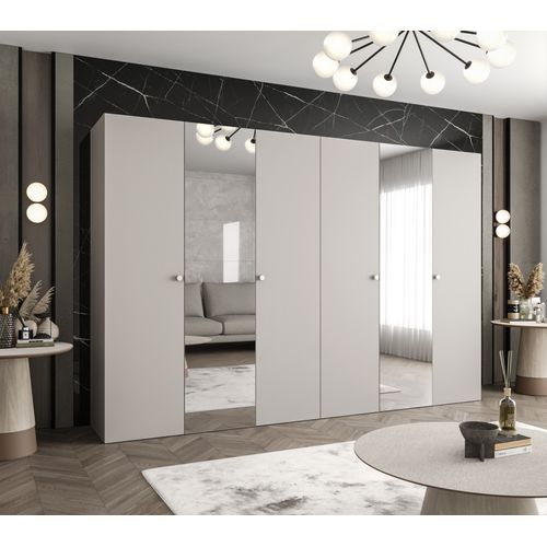 Armoire Parma 2 à Portes Battantes 202/300/52 6 Portes (cachemire)