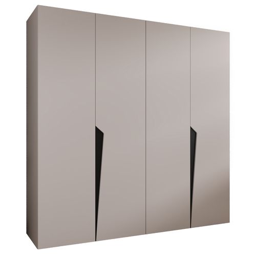 Armoire à Portes Battantes Piano 1 200 / 202 / 52 (cachemire + Poignées: Noir)