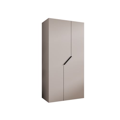 Armoire à Portes Battantes Andrew 1 100 / 202 / 52 (cachemire + Poignées: Noir)