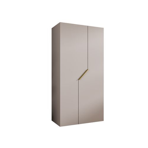 Armoire à Portes Battantes Andrew 1 100 / 202 / 52 (cachemire + Poignées: Or)