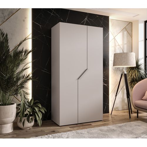 Armoire à Portes Battantes Andrew 1 100 / 202 / 52 (cachemire + Poignées: Cachemire)