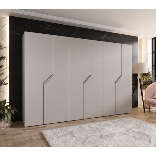 Armoire à Portes Battantes Andrew 1 300 / 202 / 52 (cachemire + Poignées: Cachemire)