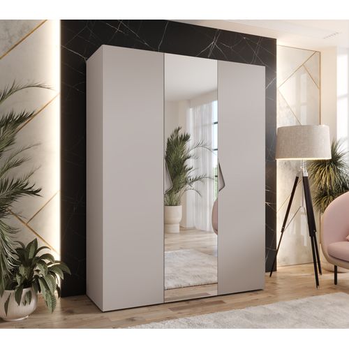 Armoire à Portes Battantes Sandi 2 150 / 202 / 52 (cachemire + Poignées: Cachemire)