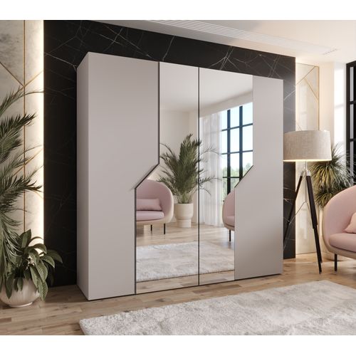 Armoire à Portes Battantes Andrew 2 200 / 202 / 52 (cachemire + Poignées: Cachemire)