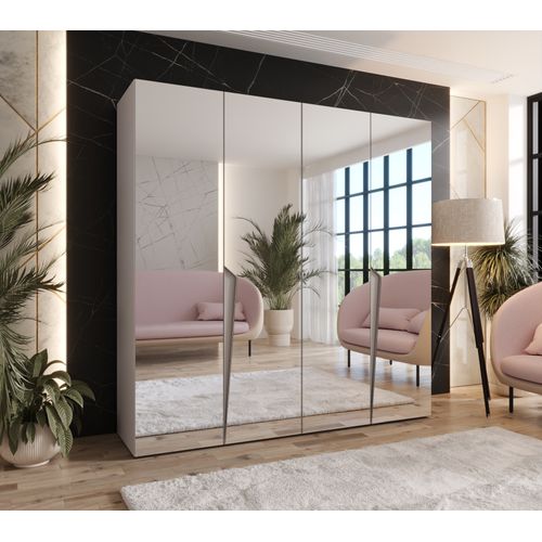 Armoire à Portes Battantes Piano 3 200 / 202 / 52 (cachemire + Poignées: Cachemire)