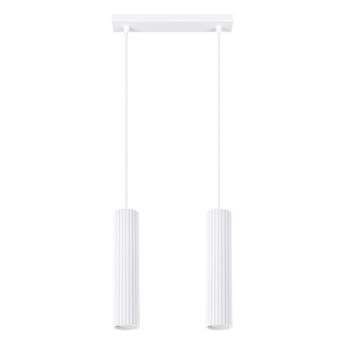 Suspension Aluminium Blanc Gu10 2 Karbon