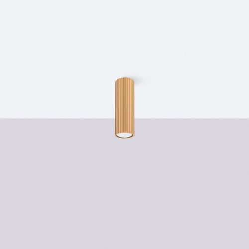 Plafonnier Aluminium Doré Gu10 1 Karbon 20