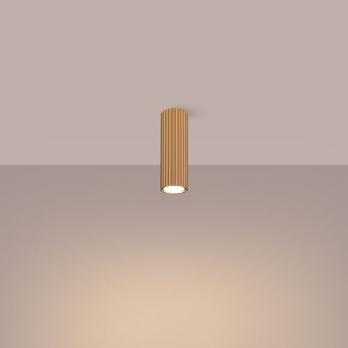 Plafonnier Aluminium Doré Gu10 1 Karbon 20