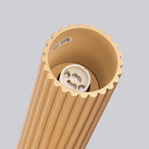 Plafonnier Aluminium Doré Gu10 1 Karbon 20