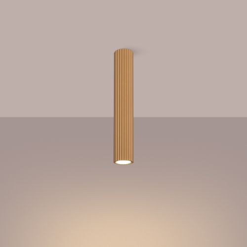 Plafonnier Aluminium Doré Gu10 1 Karbon 40